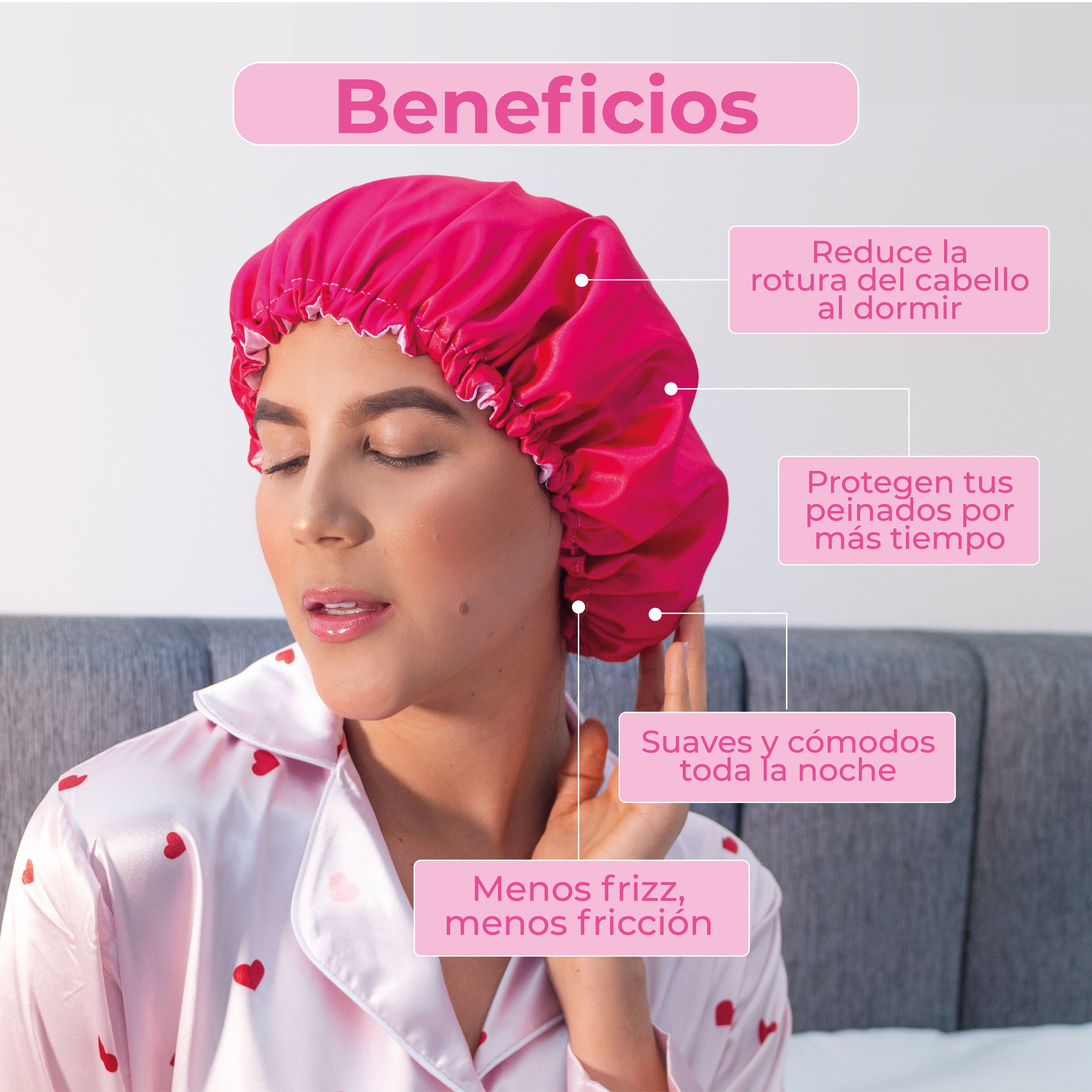 ✨ Gorro de Satín Doble Faz