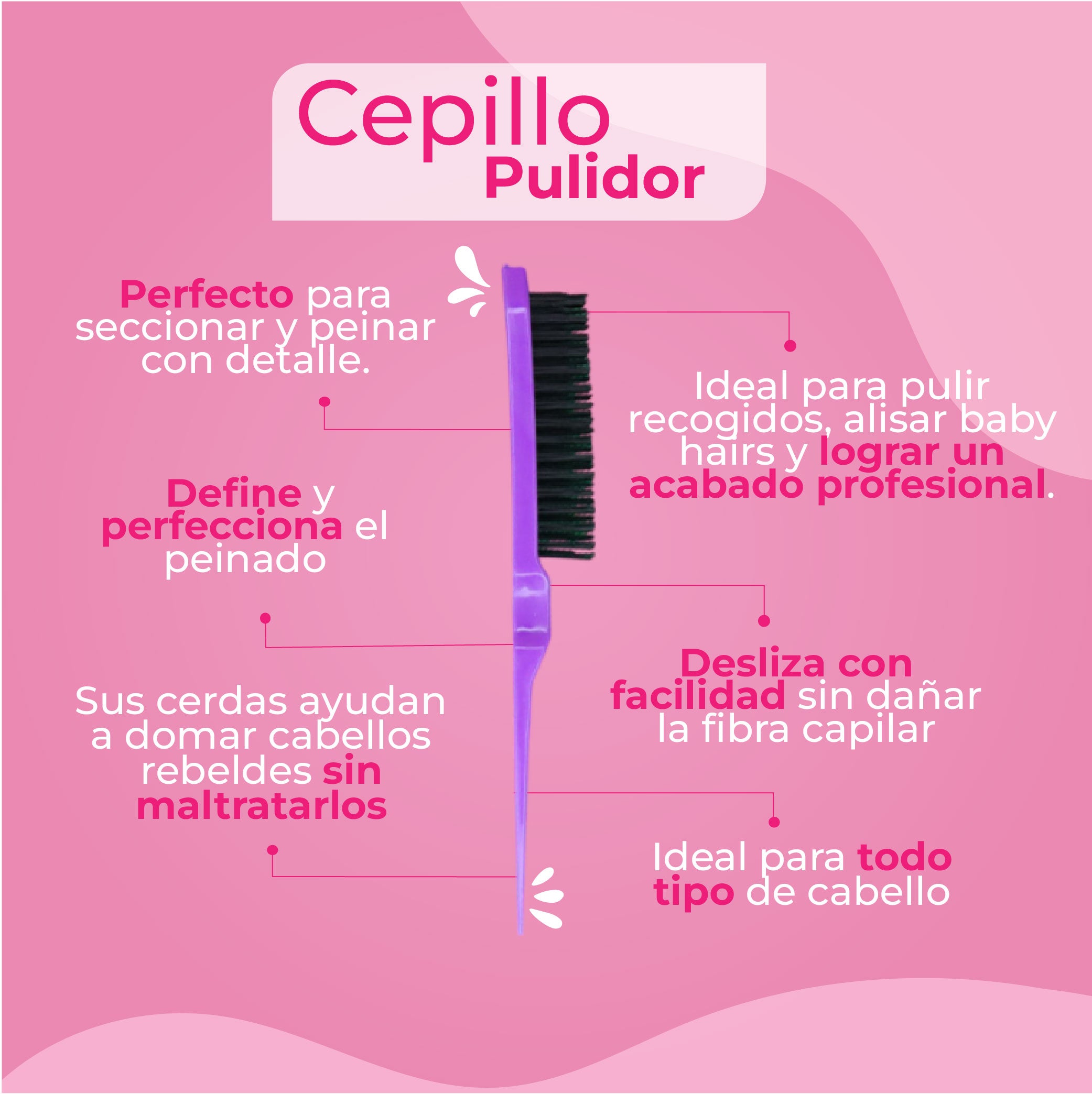 🎀 Cepillo pulidor - fijador Shain