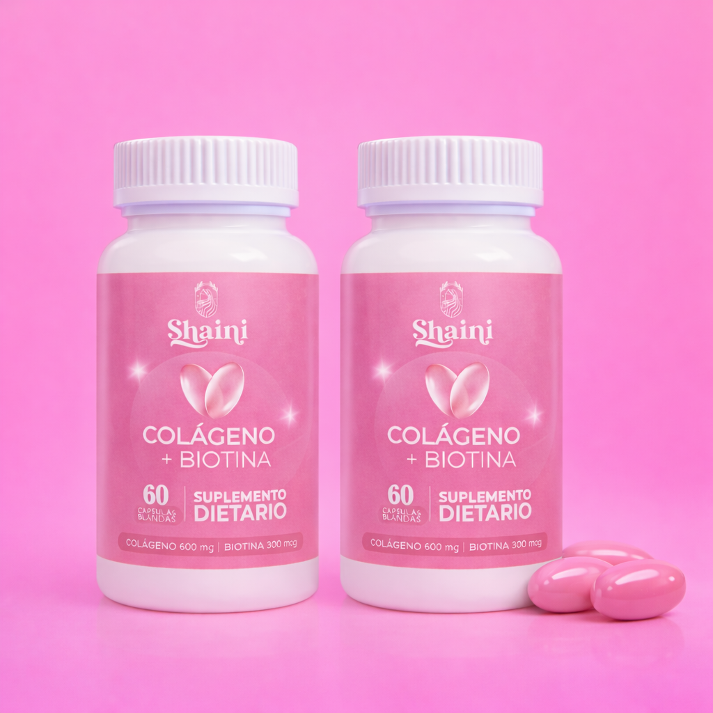 Combo x 2 de Colágeno Hidrolizado con Biotina en cápsulas (120 cápsulas en total)