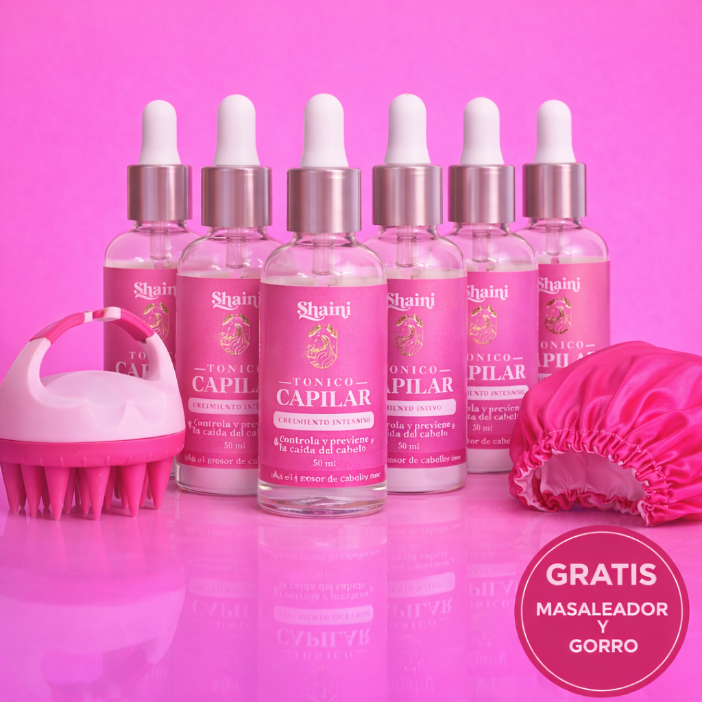 Kit x 6 Tónico Anticaída y Crecimiento con Capixil + GRATIS Masajeador Capilar