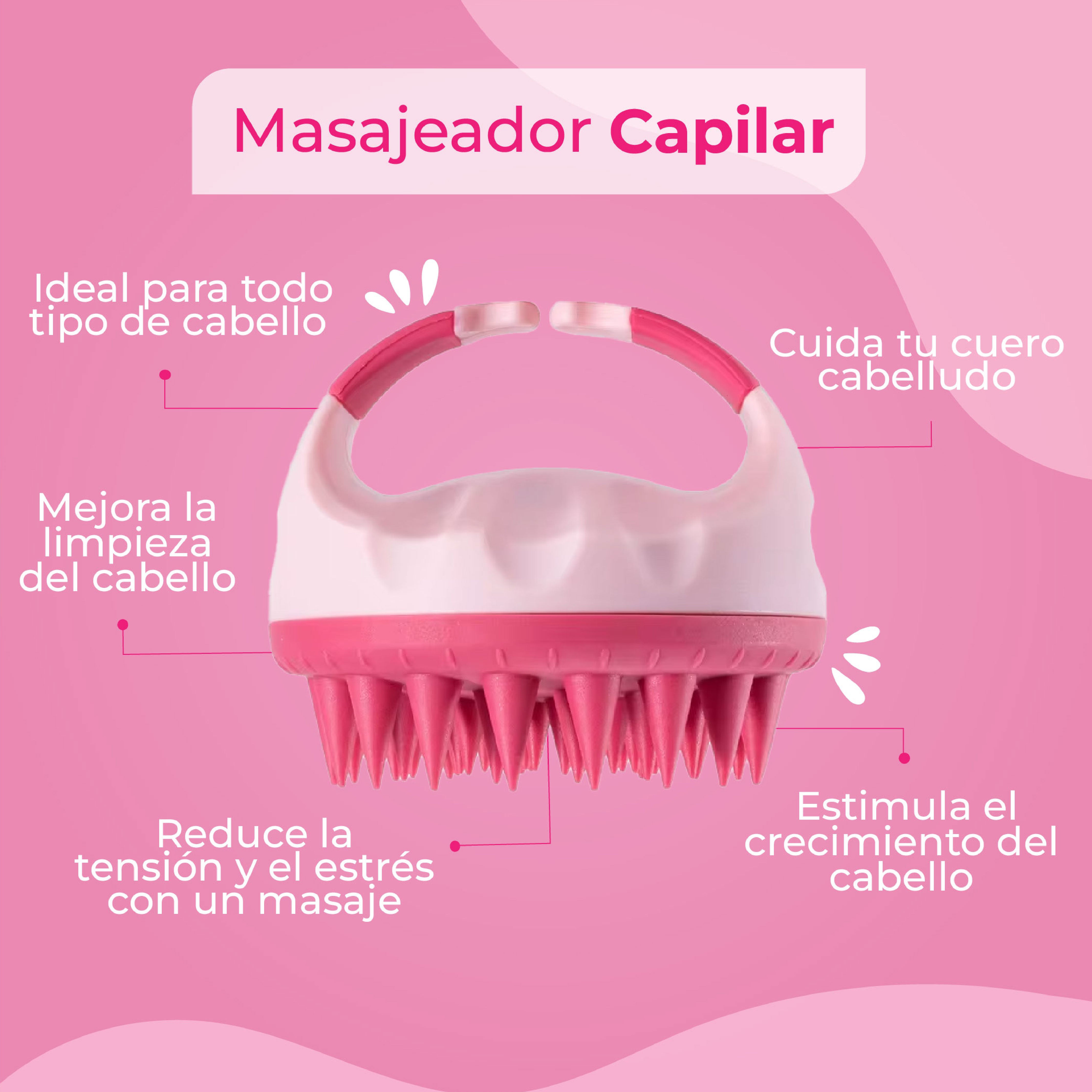 💆🏻‍♀️ Cepillo Masajeador Capilar